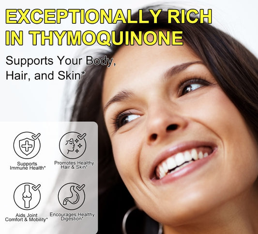 Vegan Black Seed Oil Gummies – Immune, Heart & Skin Support, Natural Nigella Sativa BSO